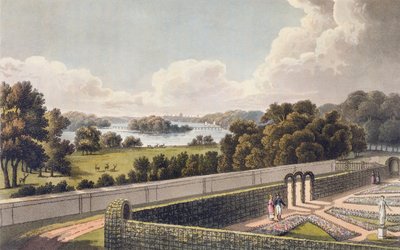 View, as proposed to be altered, from the portico of a villa near London, from 